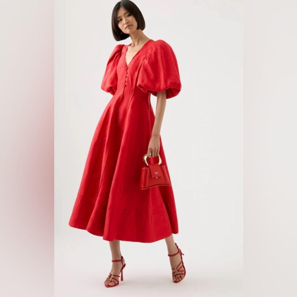 Aje red dress